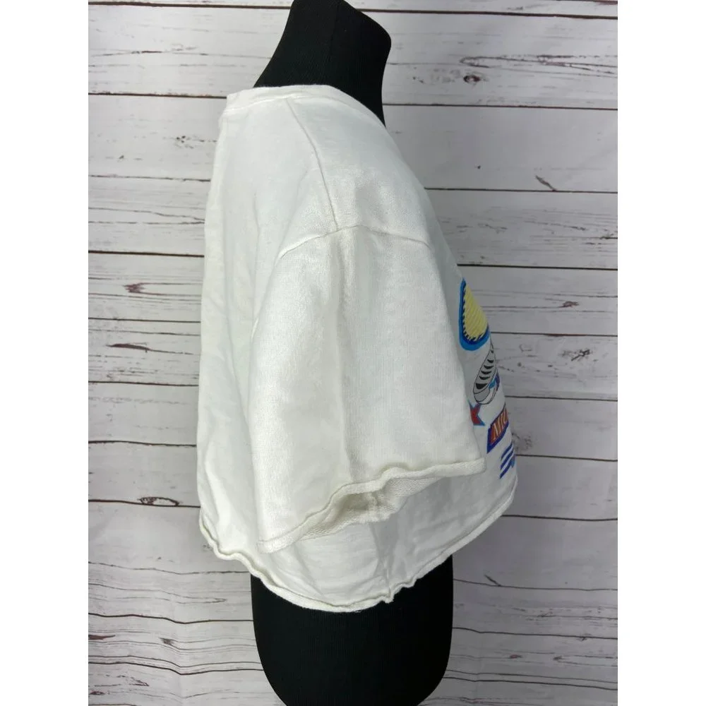 Vintage Disney‎ Mickey Unlimited 'Tahiti Apparel' Crop Top Athletic Shirt